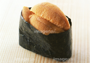 ウニの軍艦巻き の画像素材 和食 食べ物の写真素材ならイメージナビ