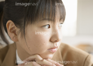 中学生 横顔 かわいい の画像素材 日本人 人物の写真素材ならイメージナビ