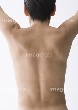 男 背中 日本人 1人 裸 の画像素材 体のパーツ 人物の写真素材ならイメージナビ