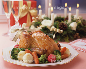 ローストチキン クリスマス飾り の画像素材 クリスマス 行事 祝い事の写真素材ならイメージナビ