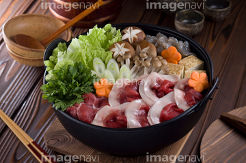 ぼたん鍋 野菜 の画像素材 和食 食べ物の写真素材ならイメージナビ