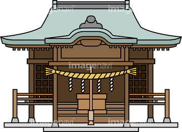 神社 本殿 イラスト の画像素材 イラスト素材ならイメージナビ