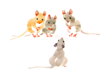 動物のイラスト ネズミ イラスト の画像素材 生き物 イラスト Cgのイラスト素材ならイメージナビ