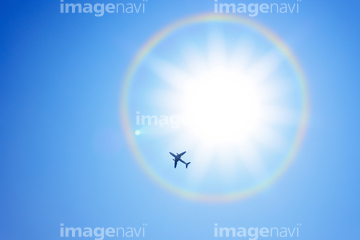 自然 風景 空 虹 太陽 空 逆光 の画像素材 写真素材ならイメージナビ