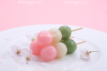 三色だんご の画像素材 菓子 デザート 食べ物の写真素材ならイメージナビ