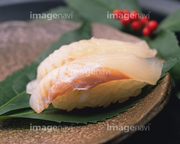 ひらめ 寿司 ロイヤリティフリー の画像素材 和食 食べ物の写真素材ならイメージナビ