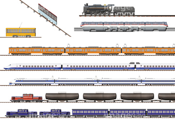 電車 モノレール 電車 イラスト の画像素材 鉄道 乗り物 交通のイラスト素材ならイメージナビ