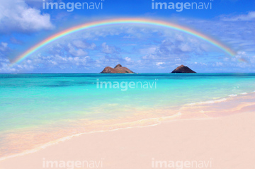 自然 風景 空 虹 海 の画像素材 写真素材ならイメージナビ