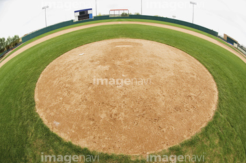 スポーツ 球技 野球 ソフトボール マウンド の画像素材 写真素材ならイメージナビ