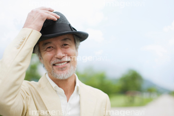 男性 帽子 の画像素材 年齢 人物の写真素材ならイメージナビ