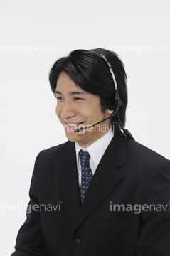 インカム 男性 日本人 1人 ミドルの男性 の画像素材 日本人 人物の写真素材ならイメージナビ