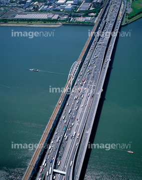 荒川河口橋 の画像素材 交通イメージ 乗り物 交通の写真素材ならイメージナビ