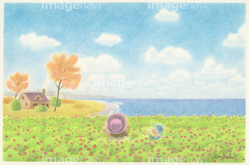 季節のイラスト 秋の風景 イラスト の画像素材 花 植物 イラスト Cgのイラスト素材ならイメージナビ