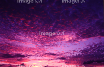 夕焼け空 ピンク色 幻想的 秋 の画像素材 空 自然 風景の写真素材ならイメージナビ