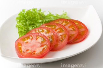 トマト 断面 輪切り 写真 の画像素材 健康食品 美容 健康の