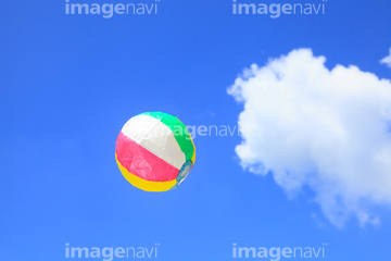 風船 晴れ 紙風船 風船 の画像素材 空 自然 風景の写真素材ならイメージナビ