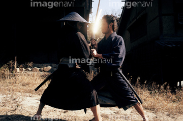 着流し 侍 の画像素材 日本人 人物の写真素材ならイメージナビ