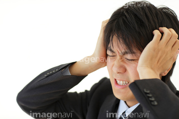 頭を抱える の画像素材 テーマ イラスト Cgの写真素材ならイメージナビ