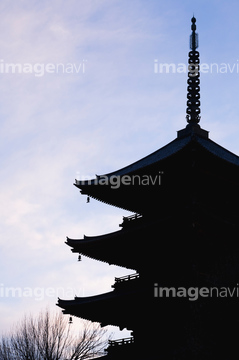 五重塔 シルエット の画像素材 日本 国 地域の写真素材ならイメージナビ