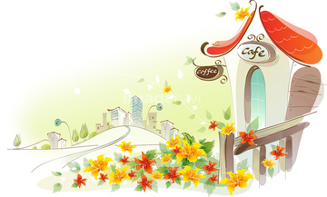 花壇 イラスト 看板 の画像素材 自然 風景 イラスト Cgのイラスト素材ならイメージナビ