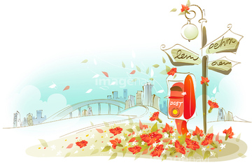 花壇 イラスト 看板 の画像素材 自然 風景 イラスト Cgのイラスト素材ならイメージナビ