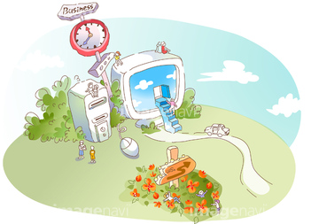 花壇 イラスト 看板 の画像素材 自然 風景 イラスト Cgのイラスト素材ならイメージナビ