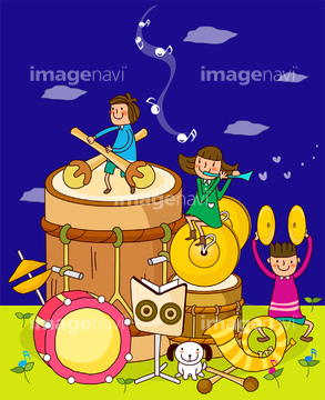打楽器 太鼓 大太鼓 イラスト の画像素材 楽器 オブジェクトのイラスト素材ならイメージナビ