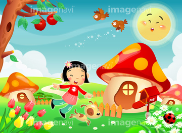 イラスト Cg 人物 子供 走る 動作 の画像素材 イラスト素材ならイメージナビ