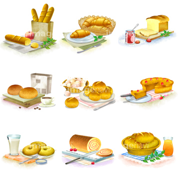 食べ物のイラスト 食器 果物 かご 容器 西洋料理 の画像素材 食べ物 飲み物 イラスト Cgのイラスト素材ならイメージナビ
