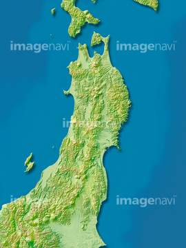 地図 衛星写真 日本の地図 東北地方 の画像素材 地図素材ならイメージナビ