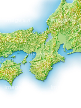 地図 衛星写真 日本の地図 近畿地方 の画像素材 地図素材なら