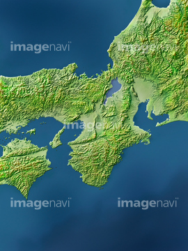 地図 衛星写真 日本の地図 近畿地方 の画像素材 地図素材ならイメージナビ