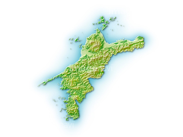 地図 衛星写真 日本の地図 四国地方 の画像素材 地図素材ならイメージナビ