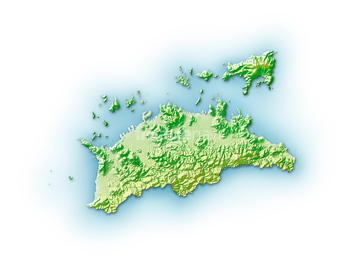 地図 衛星写真 日本の地図 四国地方 の画像素材 地図素材ならイメージナビ