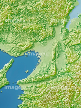 地図 衛星写真 日本の地図 近畿地方 の画像素材 地図素材ならイメージナビ