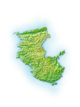 地図 衛星写真 日本の地図 近畿地方 立体 の画像素材 地図素材ならイメージナビ