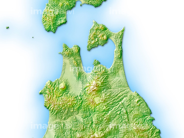 地図 衛星写真 日本の地図 東北地方 立体地図 の画像素材 地図素材ならイメージナビ