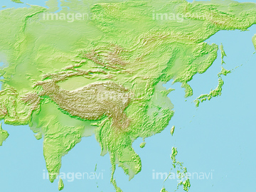 エリア別地図 東アジア 地図 の画像素材 世界の地図 地図 衛星写真の地図素材ならイメージナビ