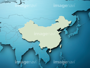 エリア別地図 東アジア 地図 の画像素材 世界の地図 地図 衛星写真の地図素材ならイメージナビ