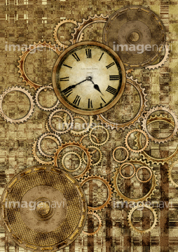 時計 歯車 アナログ時計 の画像素材 イラスト Cgの写真素材ならイメージナビ