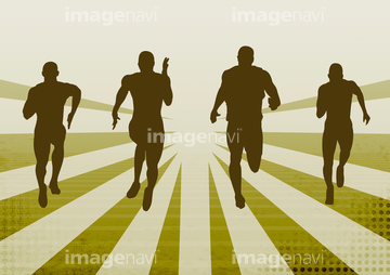 シルエット 大人 走る 動作 4人 の画像素材 構図 人物の写真素材ならイメージナビ
