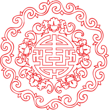イラスト 中華風 模様 赤色 Imagemore の画像素材 アジア 国 地域のイラスト素材ならイメージナビ