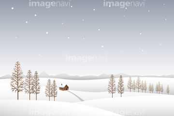 季節のイラスト 冬の風景 イラスト の画像素材 テーマ イラスト Cgのイラスト素材ならイメージナビ