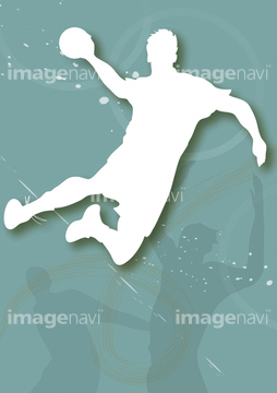 ハンドボール 投げる の画像素材 ライフスタイル イラスト Cgの写真素材ならイメージナビ