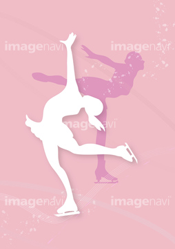 スケート靴 白色 フィギュアスケート の画像素材 ライフスタイル