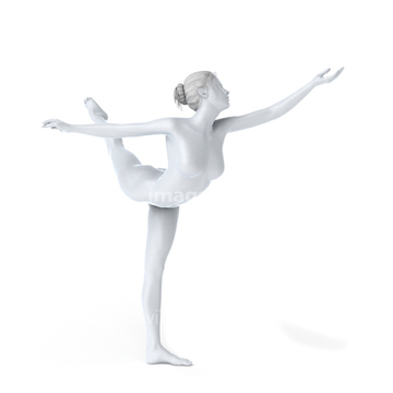 女性 ポーズ アラベスク バレエ イラスト の画像素材 イラスト素材ならイメージナビ