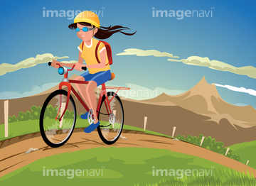 ヘルメット 自転車用ヘルメット イラスト の画像素材 ライフスタイル イラスト Cgのイラスト素材ならイメージナビ