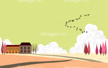 空 鳥 渡り鳥 ガン カモの仲間 イラスト の画像素材 イラスト素材ならイメージナビ