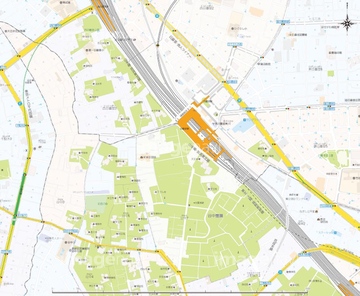 地図 衛星写真 日本の地図 関東地方 文京区 荒川区 の画像素材 地図素材ならイメージナビ