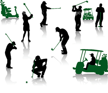 ゴルフ 女子 シルエット の画像素材 ライフスタイル イラスト Cgの写真素材ならイメージナビ